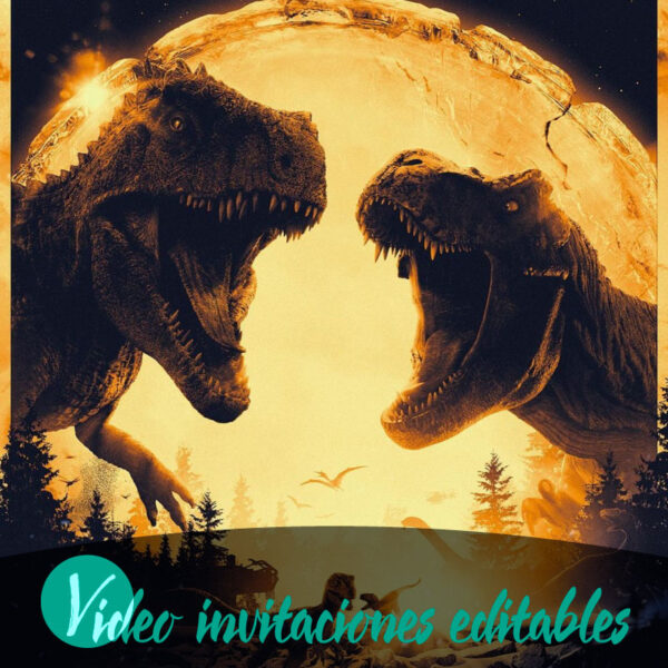 Free Jurassic World Dominion video invitation