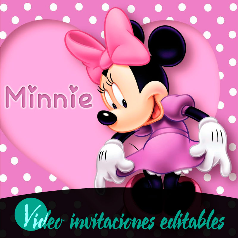 Invitación Cumpleaños Minnie Pink - Diseños personalizados