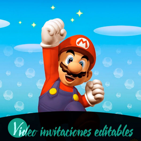Free Mario Bros video invitation