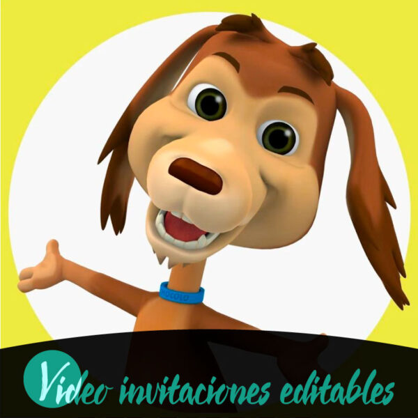 Video invitación de Mi Perro Chocolo 01 gratis