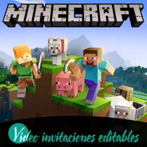 Video invitación de Baby Minecraft gratis