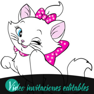 Video invitación de cumpleaños de Marie (Los Aristogatos)