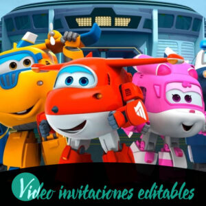 Video invitación de Super Wings 01