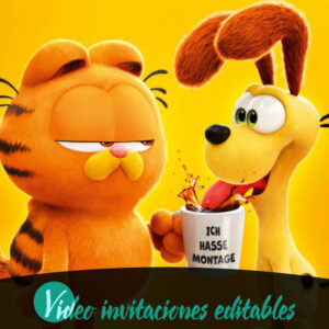 Video invitación de Garfield