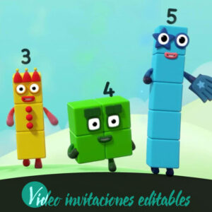 Video invitación de Numberblocks